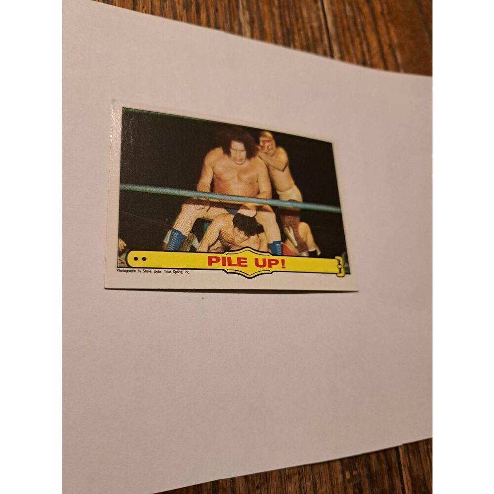 1985 Topps WWF Andre the Giant Ringside Action #50 Vintage Wrestling Card